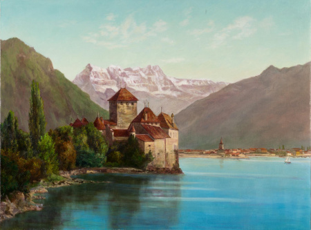 Красоты Европы. Замок на озере